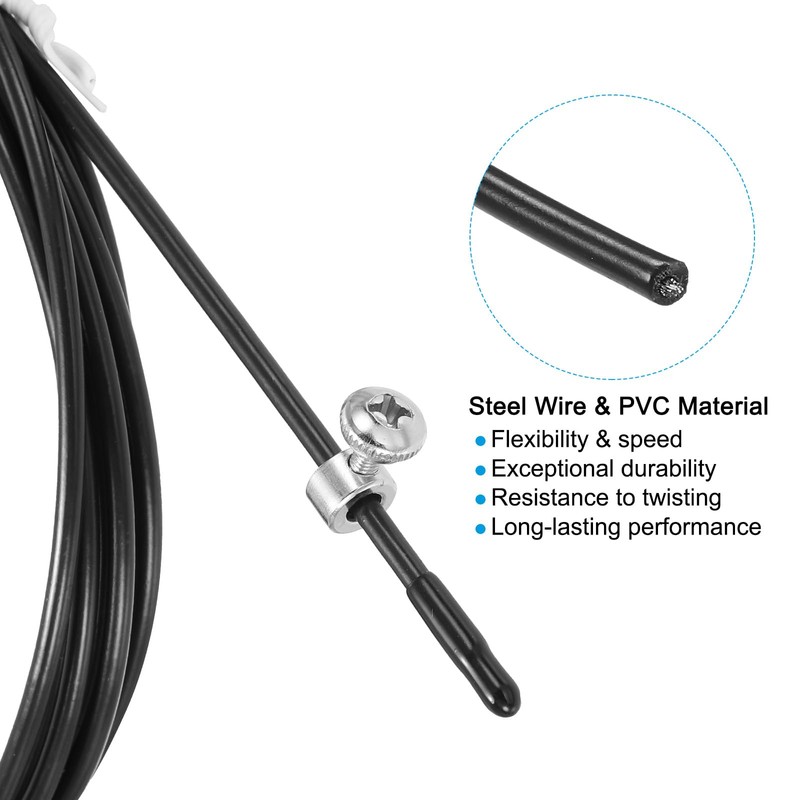 PATIKIL 10Ft Speed Jump Rope Replacement Cable, 3 Pcs 2.5mm