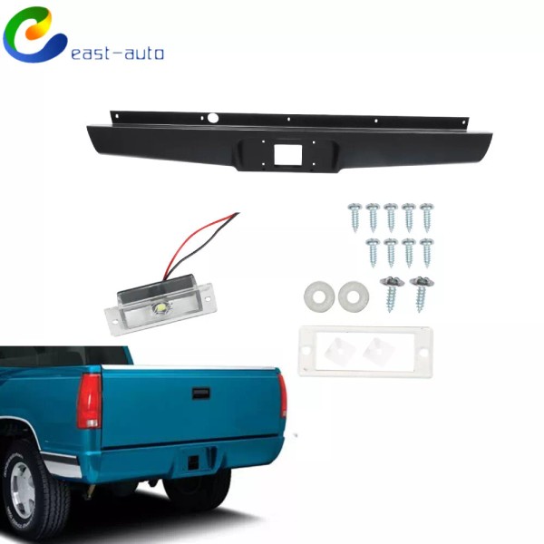 WFLNHB Steel Rear Bumper Roll Pan For 2004-2012 Chevy Colorado/