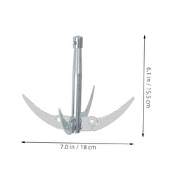 Gatuida Folding Stainless Steel Aquatic Rake Efficient Weed Remover Tool for Lakes Ponds Pools Durable Construction for Easy Debris Cleanup Daily Use Grass Cutter with Random Color