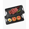 VEVOR Reversible Grill/Griddle, 20x10 inch Pre-Seasoned Cast Iron Griddle, Portable