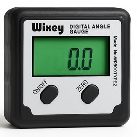 Wixey Digital Angle Gauge | Digital Angle Finder for Table Saw & Miter Saw (Magnetic) – Precision Bevel & Compound Angle Measuring Tool for Woodworking with Backlight