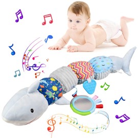 Baby Sensory Toys 0 6 Months,Baby Toys 0-6 Months,Musical Caterpillar Sensory Toys for Babies 6-12 Months Baby Gifts, Montessori Toys for Babies Newborn Toys 0-3 Months Toddler Toys Sharks