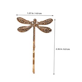 COLLBATH Adorable Dragonfly Hairpin 4pcs Metal Hair Clips for Women Bangs Side Hair Accessory