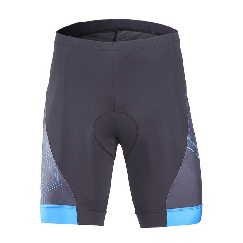 beroy Men's Comfortable Bicycle Cycling Pants, 3D Padded Bike Shorts(Blue,M)