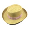 Panama Straw Summer Fedora Beach Sun Hats Short Brim for