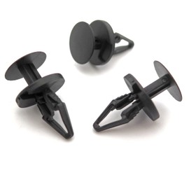 VVO Fasteners- Black Plastic Radiator Surround & Air Guide Panel Clips for Ford Ka+ / Figo, Transit/Tourneo Connect, (Pack of 10)