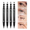 Delineador De Ojos Negro Plumón Y Sello De Figuras Belleza