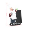 Resin Mustache Chef Figurine Fashion Small Ornaments Message Board Food