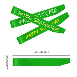 16 Pcs Sash Blank Satin Sash Green Sash Party, Bride To Be Sash, Plain Sash, Diy Sash Sashes For Pageants, Birthday, Party, Graduation, Hen Party, Homecoming, Custom Sashes, Make Your Own Sash
