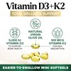 Vitamin D3 K2 Supplement | 5000 IU Vitamin D3 &