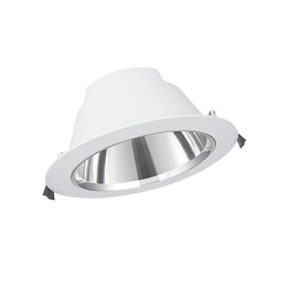 LEVANCE Downlights mit einstellbarer Lichtfarbe, Ersatz für 2x18W CFLi | energiesparend, 18 W, Aluminium (Gehäuse), Polycarbonat (Diffusor) | DL COMFORT DN 155 18W 3CCT IP54 WT