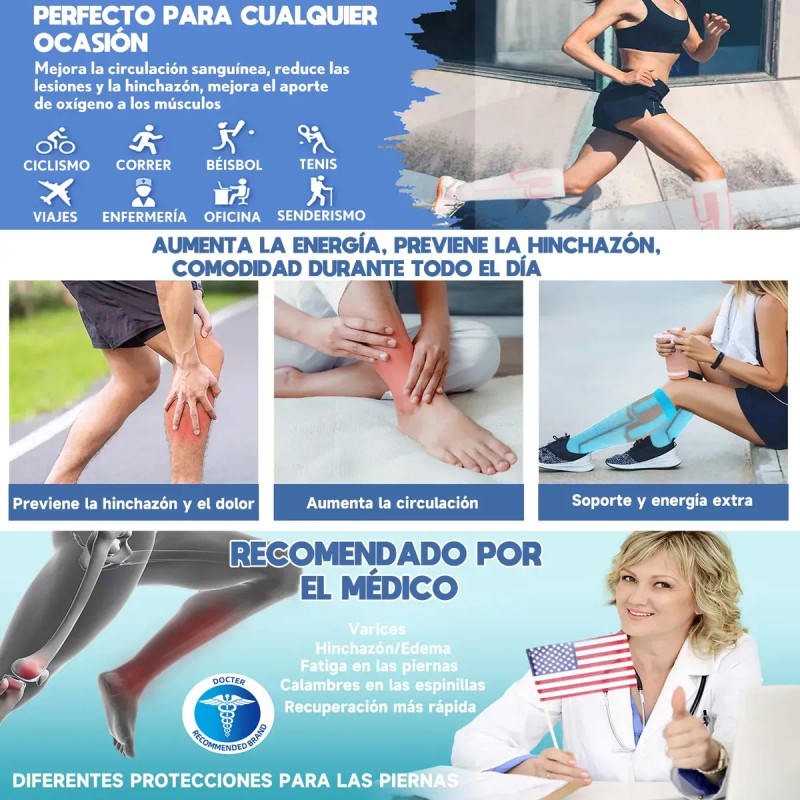 5 Medias Calcetines De Compresión Deportivos Hombre Y Mujer