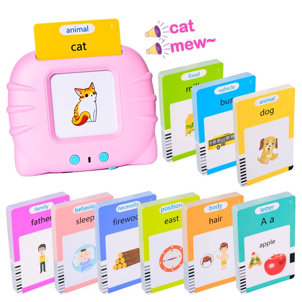 510 Talking Flash Cards for Toddlers 2-4 Years,Pocket Speech for