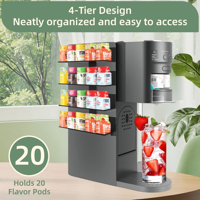 Flavor Pods Holder for Ninja Thirsti WC1001 Soda Maker, 20-Capacity