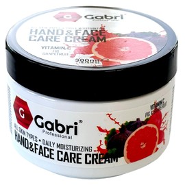 Gabri Professional Hand & Face Care Cream - Fig & Grapefruit (300ml) Daily Moisturising for All Skin Types