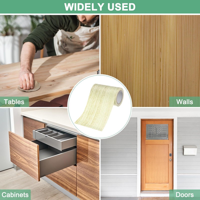 M METERXITY 1巻 木目修理テープ 3.15" x 15フィート 質感リアルな自己粘着性木製床テープ 接点ペーパー 家具/床/ホーム用