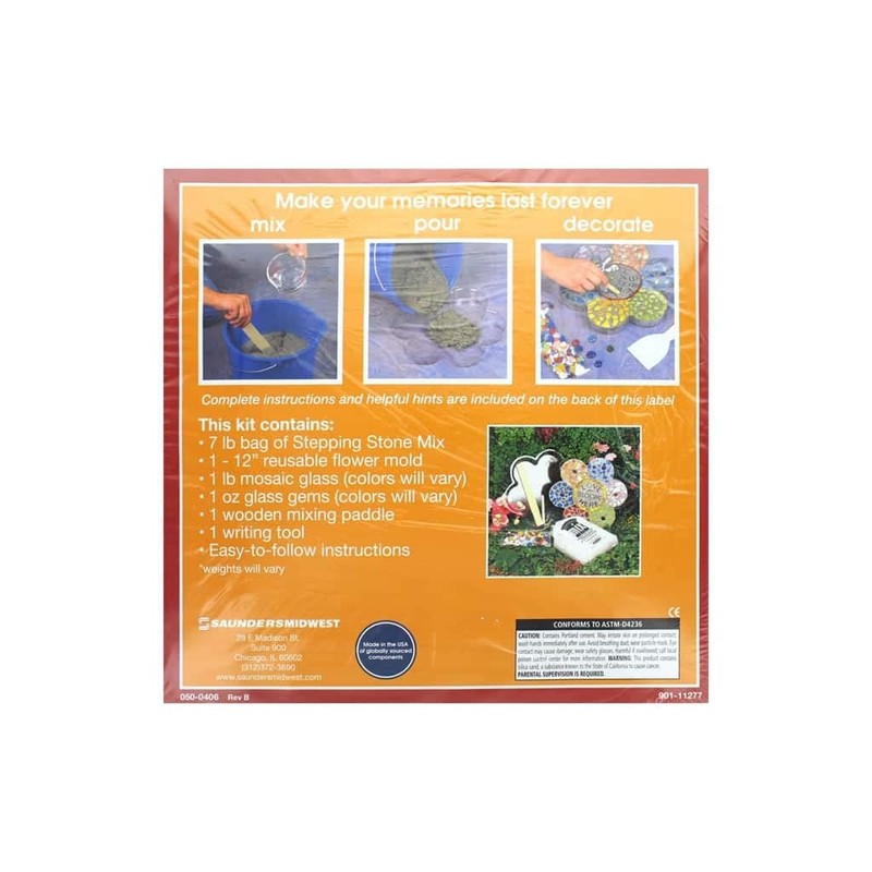 Milestones Mosaic Flower Stepping Stone Kit