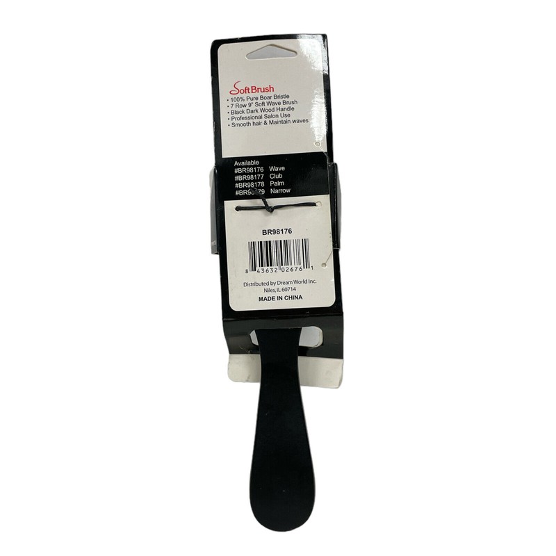 Brittny *Brittny Deluxe Softbrush 100% Boar Bristle 7 Row 9"