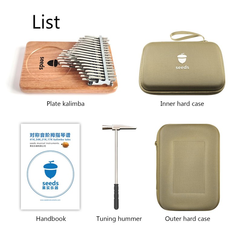 Seeds Kalimba 41 Keys, Advanced Thumb Piano C- Tuned, Chromatic