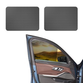 Lyxheth 2PCS Car Side Window Sunshade, Removable Window Tint, Static Cling Films Stickers Sun Shade UV Rays Privacy Protector, Universal Washable Reuseable Sun Shade Car Accessories for Cars (2PCS)