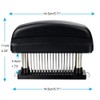 Happy Fox Meat Tenderizer Needle, 48 Pin Stainless Steel Sharp