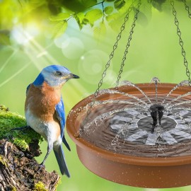 Solar Fountain Pump , Hanging Bird Bath, Basin For Bird Bath Feeder Garden New