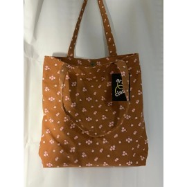 Art Class Canvas Front Pocket Floral Tote Girls Rust Brown Art Class BRAND NEW