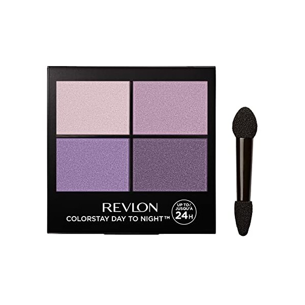 Eyeshadow Palette by Revlon, ColorStay Day to Night Up to 24 Hour Eye Makeup, Velvety Pigmented Blendable Matte & Shimmer Finishes, 530 Seductive, 0.16 Oz