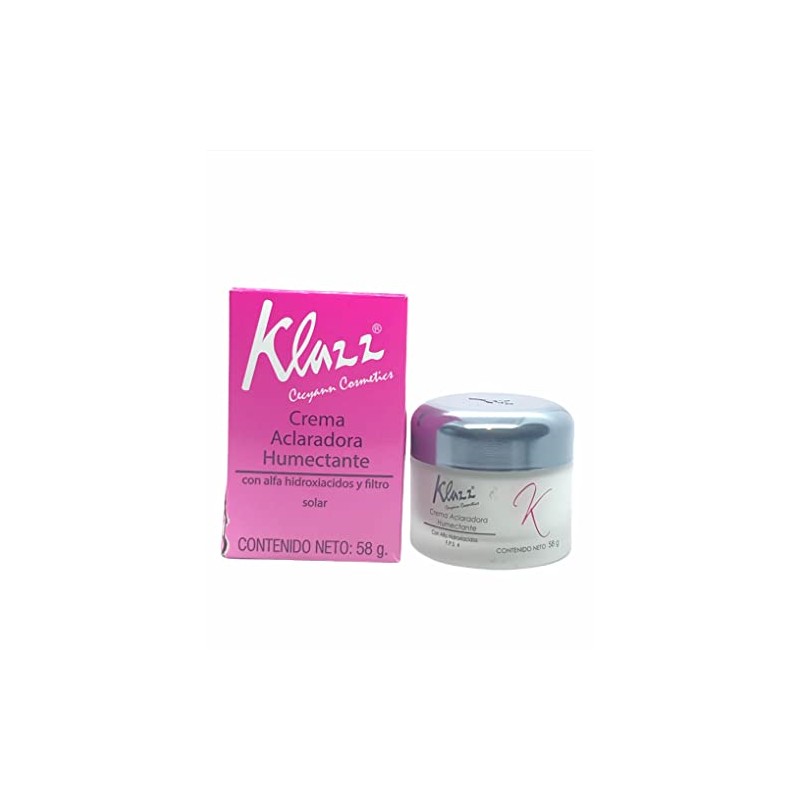 Crema Aclaradora Humectante con Alfa-hidroxiácidos para tratar manchas, paño y