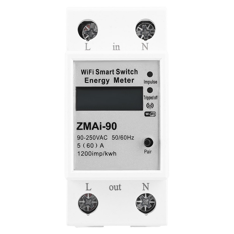 ZMAi-90 WIFI Remote LCD Digital Metering Switch Single Phase Energy
