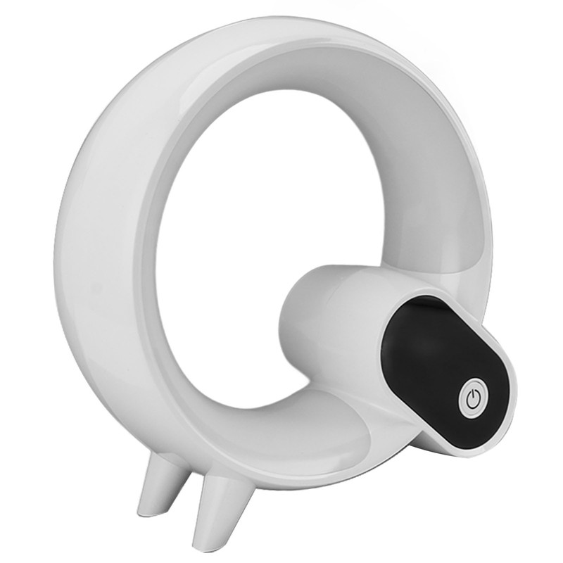 Sunrise Alarm Clock Q Shape White Digital Display 3 in