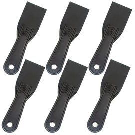 6 Pack Plastic Putty Knife Set, 2" Flexible Paint Scraper Tools for Spackling, Drywall Repair, Patching, Plastering, Caulking, Wallpaper Removal, Non-Scratch Spackle Knife & Putty Scraper