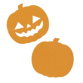 Pumpkin Display Cards, 2 Types (with face/no face), 50 cards each
