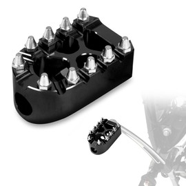 KAMIYONG MX Style Shifter Peg Anti-Skid Motorcycle Shift Lever Footpegs for Harley Touring Softail Sportster Dyna Street Chopper Bobber (Black)