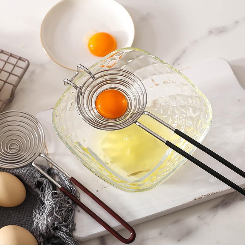 Pack of 2 Egg Separators, Egg Yolk Separator, 304 Stainless
