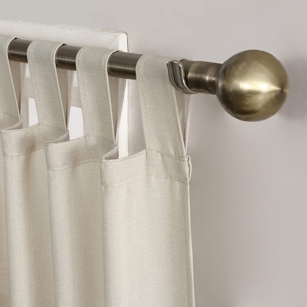 No. 918 Trevor Heathered Texture Semi-Sheer Tab Top Curtain Panel