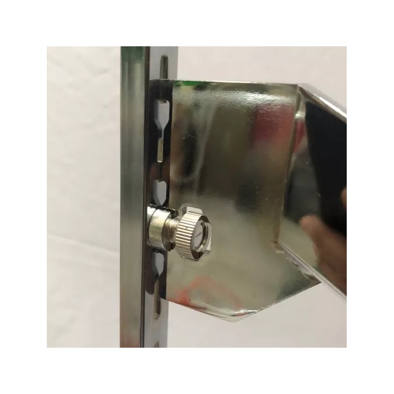 Exhivit Cascada Cromo Para Cremallera Exhibidor Ropa 5 Pzs