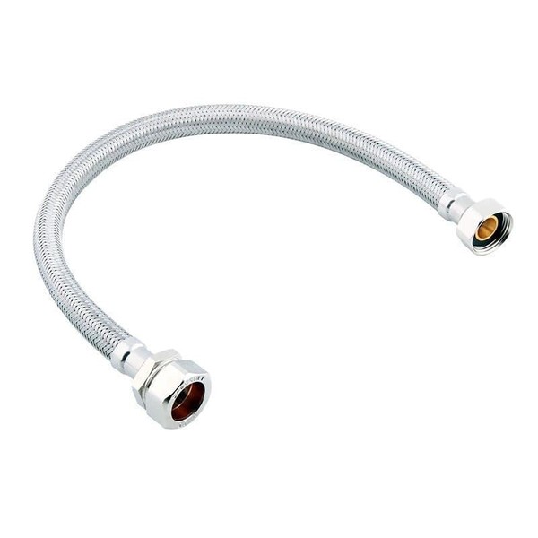 Pack of 2-15mm x 3/4" 900mm Flexible Tap Hose WRAS