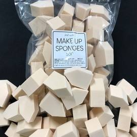 DNK Cosmetics Soft, Large Capacity Puff Sponge 50-Pack (House Skin Color) / 젠득한 대용량 퍼프 스폰지 50개입(하우스 살색)