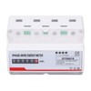 Power Consumption Meter 3 Phase 4 Wires 35mm Rail Mounting