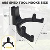 LITGURU Tool Hook for Lifetime Shed Accessories: 6 Pcs ABS