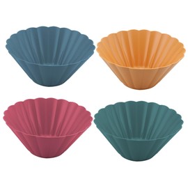 Mikinona Smoothie Bowls and Spoons 4pcs Cutlery Plates Bowl Straw Household Reusable