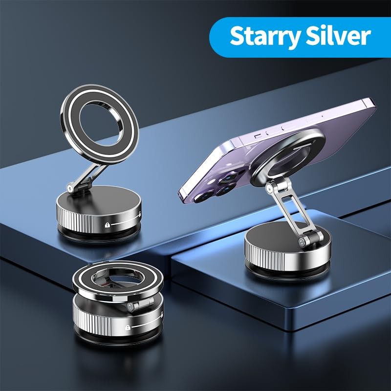 hycron Phone Holders for Your car 2025 Upgraded Vacuum Magnetic