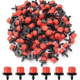 Tadipri 50 Adjustable Micro Drip Dripper Ground Anchor Garden Micro Drip System Automatic Watering Drip Sprinkler Drip Irrigation DIY Irrigation System