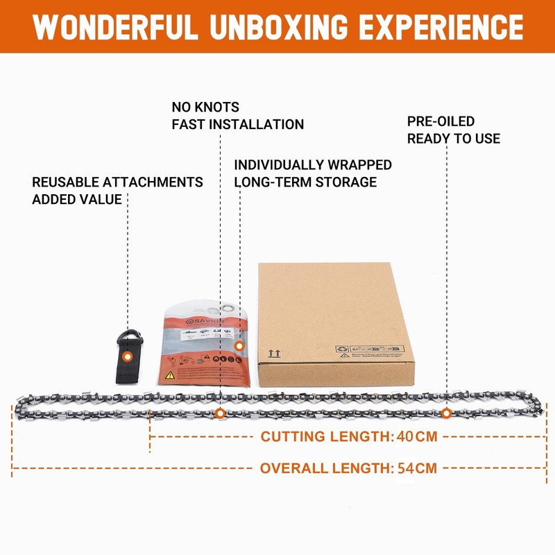 SAVIOR Saw Chains .325 Inch 1.3 mm 67 TG for