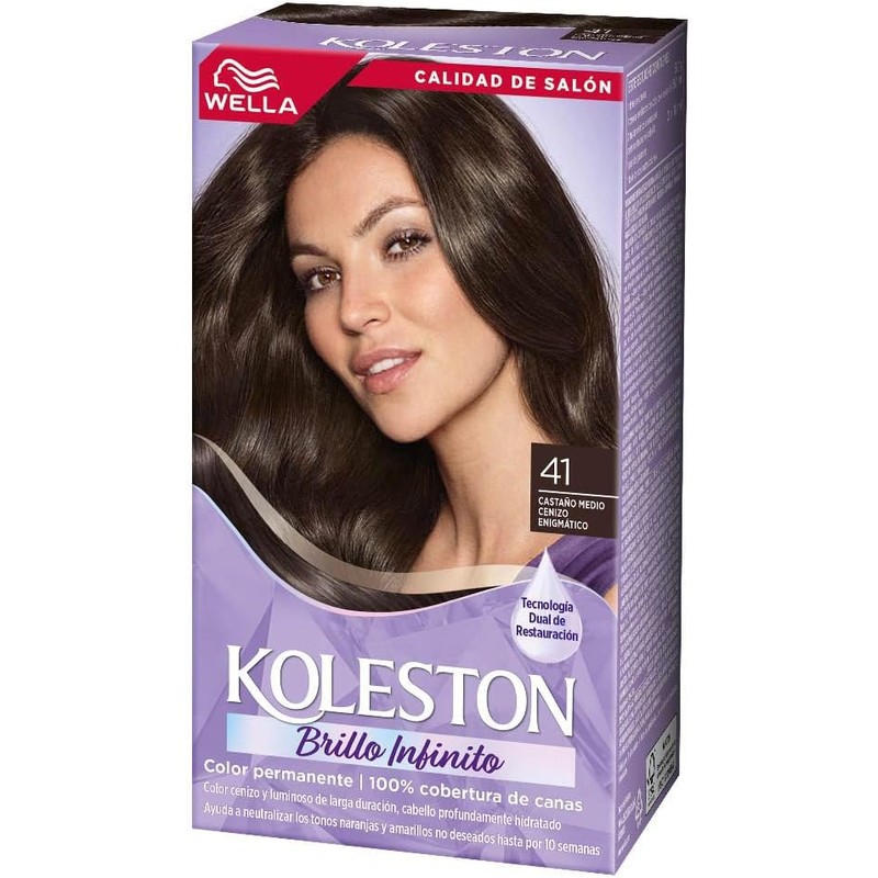 Koleston Tinte Permanente 41 Castaño Medio Cenizo Enigmatico