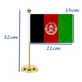 Afghanistan Desk Flag, 30 cm Large Small Afghans Afghans Banner Outdoor, Tiny Print Decor for Office, Home, Table, Desk, Afghanistan
