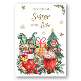 Second Ave Sister Christmas Winter Gingerbread Xmas Holiday Festive Greetings Card
