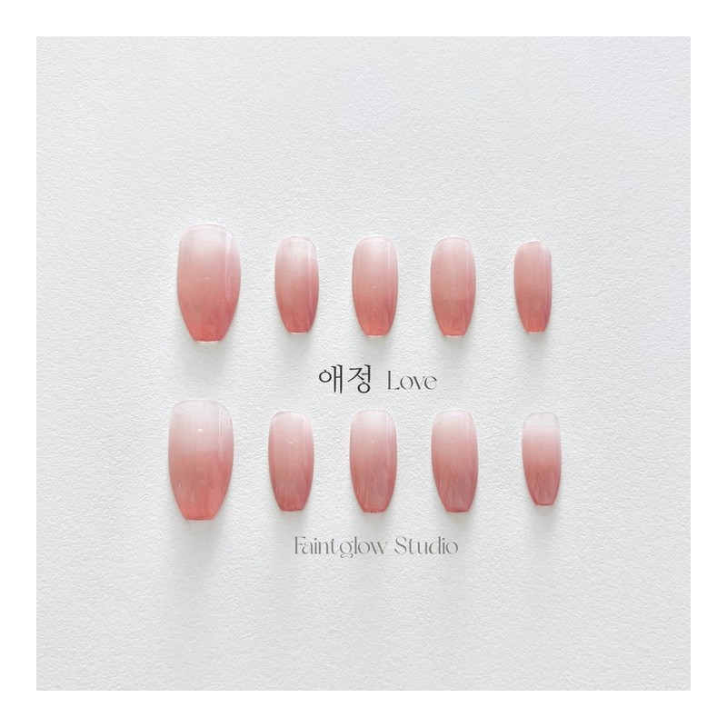 [Love] Handmade nail tips - Coffin / [애정 Love] 수제네일팁