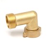 BUXIMN 90 Degree Water Hose Elbow for RV, Brass Hose
